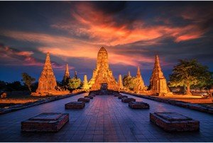 Wat Chaiwatthanaram in Zentralthailand Ayutthaya
