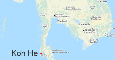 Karte Anreise Koh He Phuket Thailand
