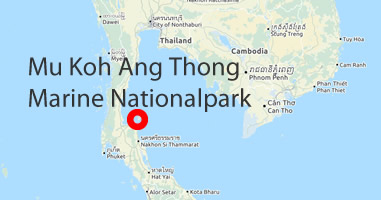 Karte Anreise Mu Koh Ang Thong Marine Nationalpark