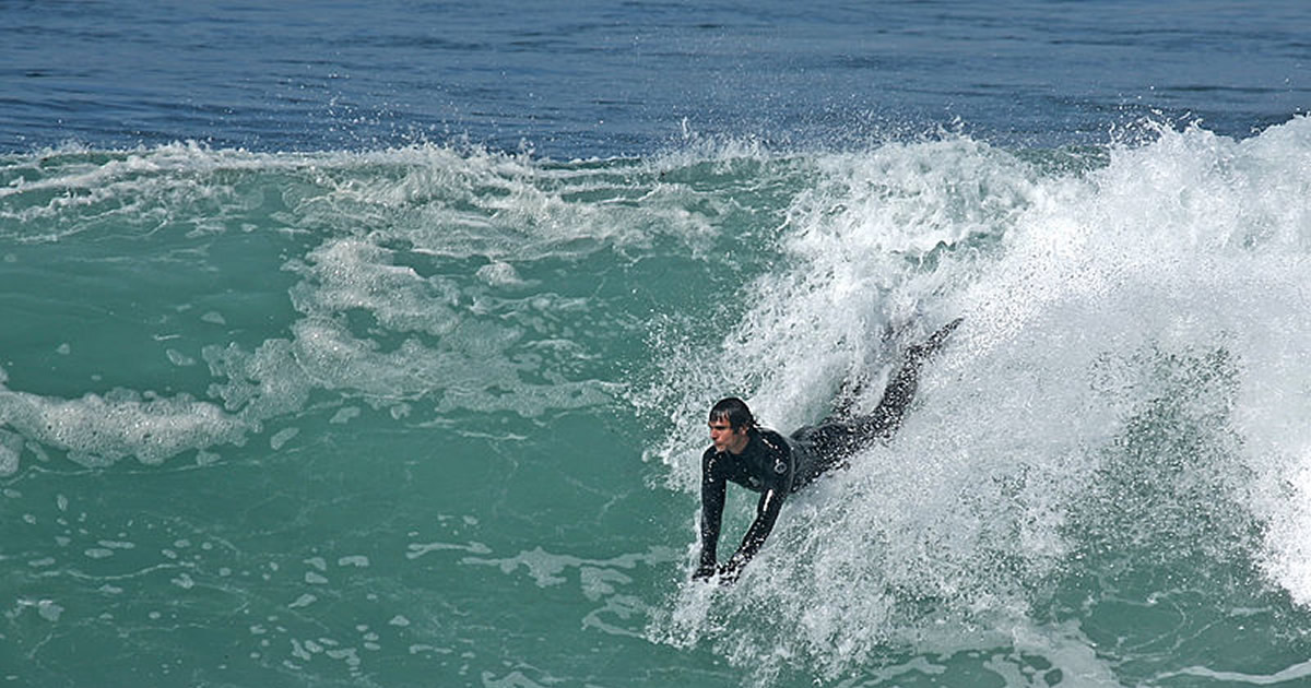 Surfen an der Golfküste von Thailand