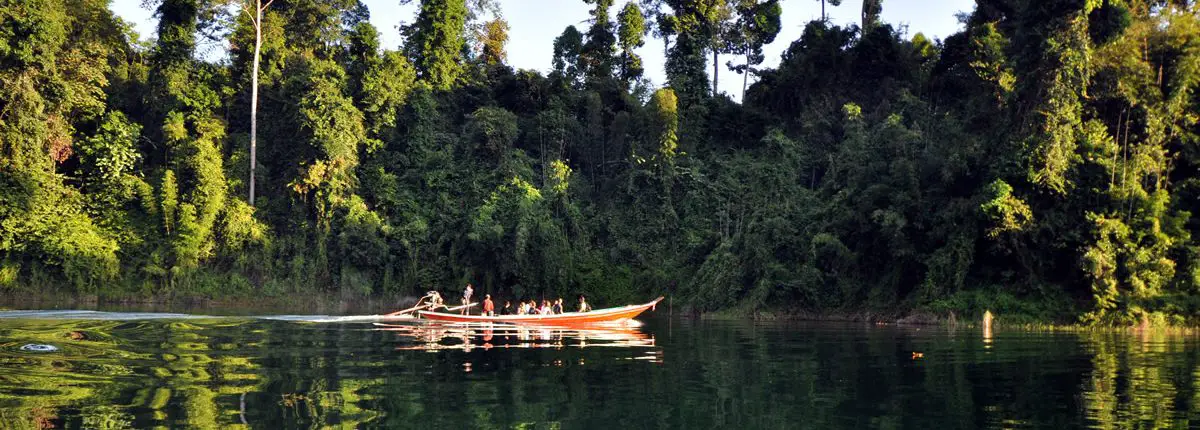 Kayaking on Cheow Lan Lake