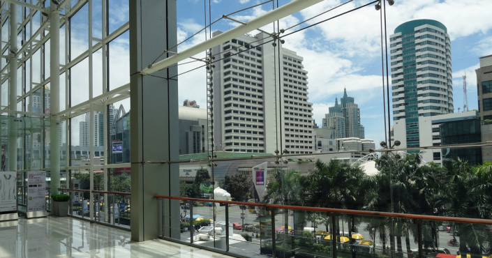 Bangkok Blick aus dem Central World Die Central World Bangkok