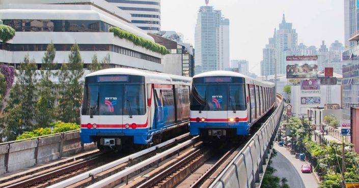 Bangkok Skytrain Der Bangkok Skytrain