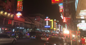 Bangkoks Chinatown auf der Yaowarat Road
