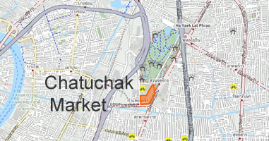 Karte Anreise Chatuchak Market