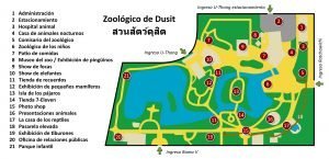Karte Dusit Zoo