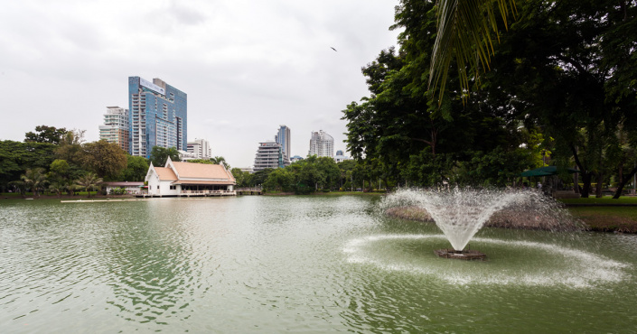 Der Lumphini-Park in Bangkok Der Lumphini-Park in Bangkok