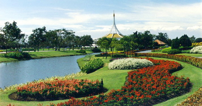 Der Rama IX.-Park in Bangkok Der Rama IX.-Park in Bangkok