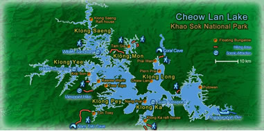 Khao Sok Karte Nationalpark