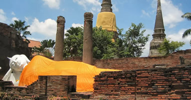 Liegender Buddha in Ayutthaya