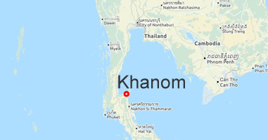 Karte Anreise Thailand Khanom