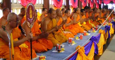 Rangfeier thailändischen buddhistischen Mönchs