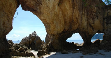 Strandausblick Ranong Thailand