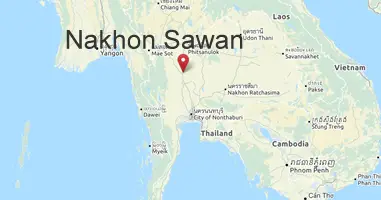 Karte Anreise Nakhon Sawan Thailand