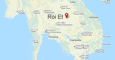 Karte Anreise Roi Et Thailand