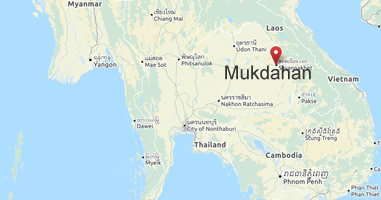 Karte Anreise Thailand Mukdahan